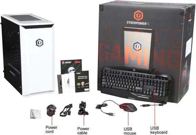 Alt view image 10 of 10 - CyberpowerPC Desktop Computer Gamer Panzer VR 2250 AMD Ryzen 5 1500X 8GB DDR4 1TB HDD 120GB SSD GeForce GTX 1070 Windows 10 Home 64-Bit
