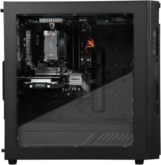 Alt view image 4 of 9 - CyberpowerPC Desktop Computer Gamer Master 2009 AMD Ryzen 5 1400 8GB DDR4 1TB HDD GeForce GTX 1050 Windows 10 Home 64-Bit