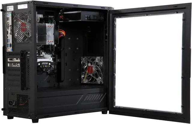 Alt view image 5 of 9 - CyberpowerPC Desktop Computer Gamer Master 2009 AMD Ryzen 5 1400 8GB DDR4 1TB HDD GeForce GTX 1050 Windows 10 Home 64-Bit