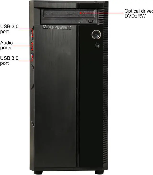 Alt view image 2 of 9 - CyberpowerPC Desktop Computer Gamer Master 2018 AMD Ryzen 7 1800X 16GB DDR4 1TB HDD 240GB SSD AMD Radeon RX 580 Windows 10 Home 64-Bit