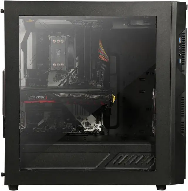 Alt view image 4 of 9 - CyberpowerPC Desktop Computer Gamer Master 2018 AMD Ryzen 7 1800X 16GB DDR4 1TB HDD 240GB SSD AMD Radeon RX 580 Windows 10 Home 64-Bit