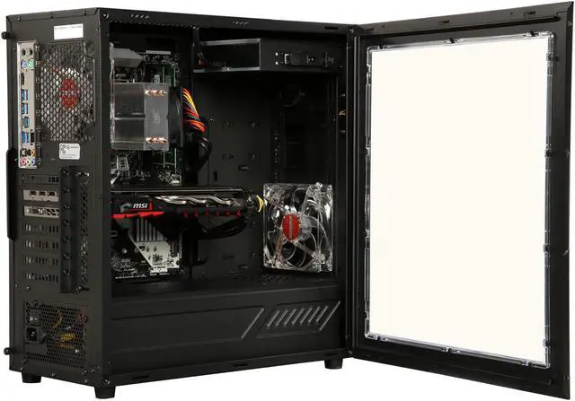 Alt view image 5 of 9 - CyberpowerPC Desktop Computer Gamer Master 2018 AMD Ryzen 7 1800X 16GB DDR4 1TB HDD 240GB SSD AMD Radeon RX 580 Windows 10 Home 64-Bit
