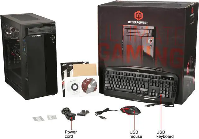 Alt view image 9 of 9 - CyberpowerPC Desktop Computer Gamer Master 2018 AMD Ryzen 7 1800X 16GB DDR4 1TB HDD 240GB SSD AMD Radeon RX 580 Windows 10 Home 64-Bit