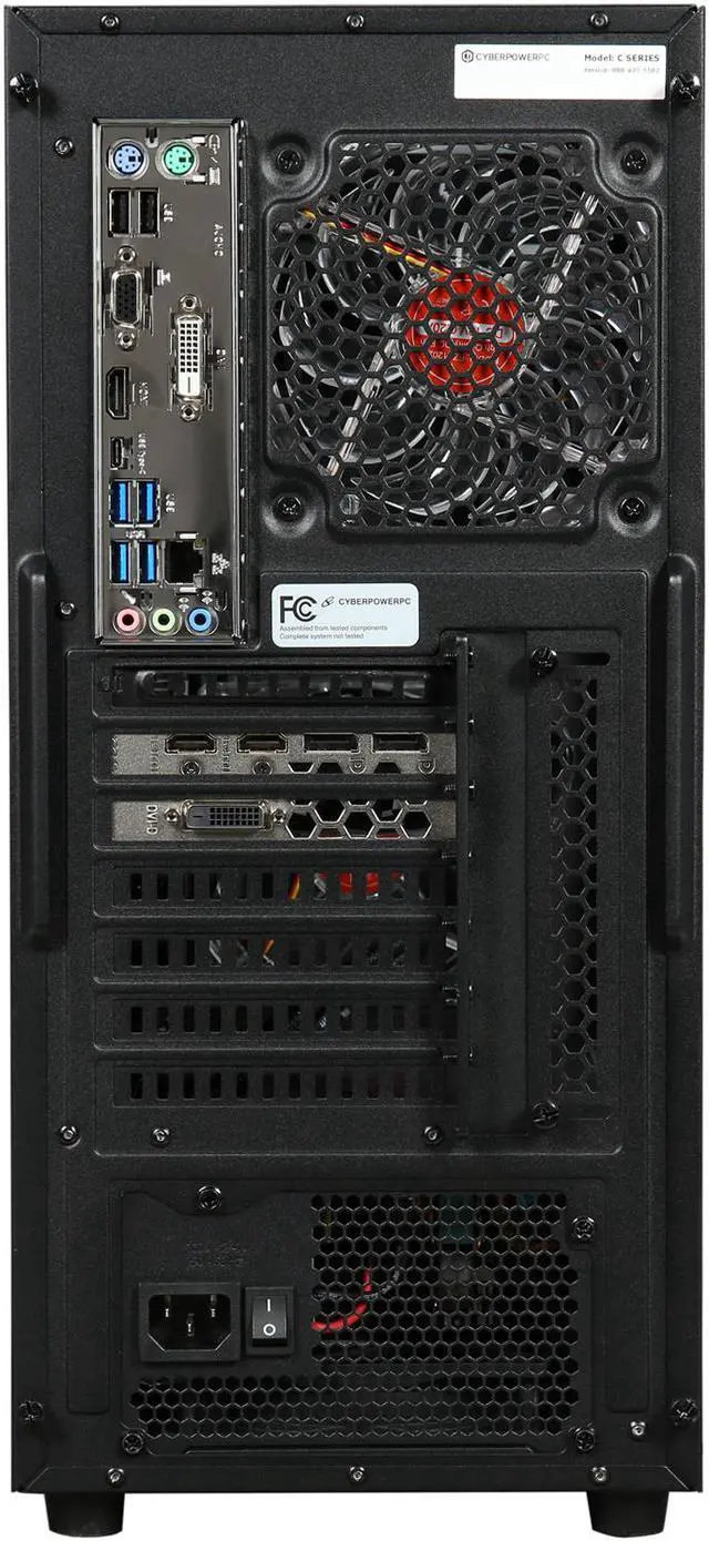 Alt view image 5 of 9 - CyberpowerPC Desktop Computer Gamer Master 2015 AMD Ryzen 5 1400 8GB DDR4 1TB HDD 120GB SSD AMD Radeon RX 580 Windows 10 Home 64-Bit