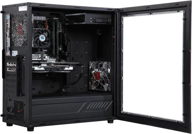 Alt view image 6 of 9 - CyberpowerPC Desktop Computer Gamer Master 2015 AMD Ryzen 5 1400 8GB DDR4 1TB HDD 120GB SSD AMD Radeon RX 580 Windows 10 Home 64-Bit