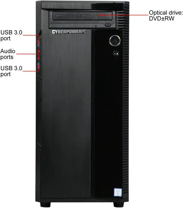 Alt view image 2 of 9 - CyberpowerPC Desktop Computer Gamer Xtreme S780 Intel Core i7 7th Gen 7700 (3.6 GHz) 16 GB DDR4 2 TB HDD 16 GB Optane Memory NVIDIA GeForce GTX 1080 Windows 10 Home 64-Bit