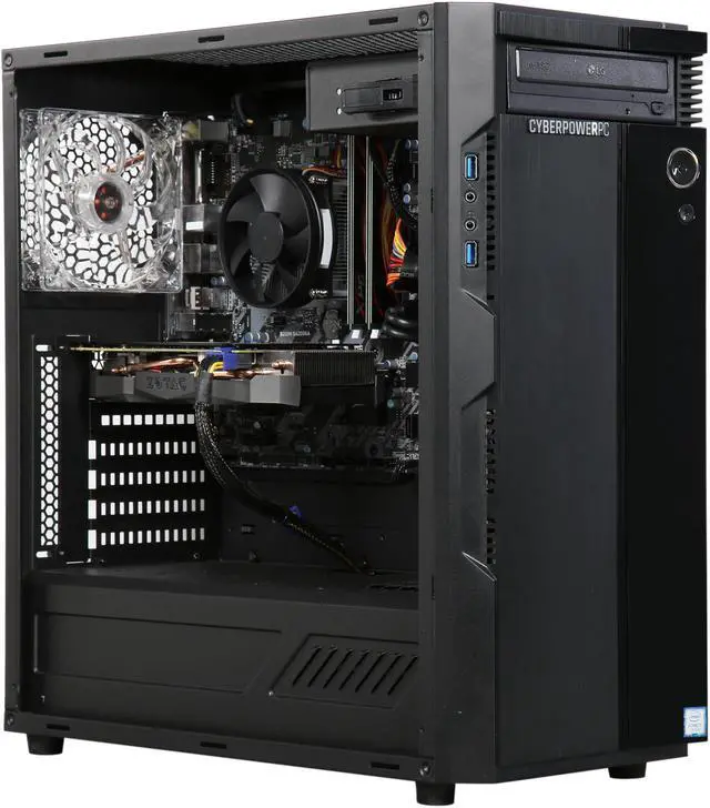 Alt view image 8 of 9 - CyberpowerPC Desktop Computer Gamer Xtreme S780 Intel Core i7 7th Gen 7700 (3.6 GHz) 16 GB DDR4 2 TB HDD 16 GB Optane Memory NVIDIA GeForce GTX 1080 Windows 10 Home 64-Bit