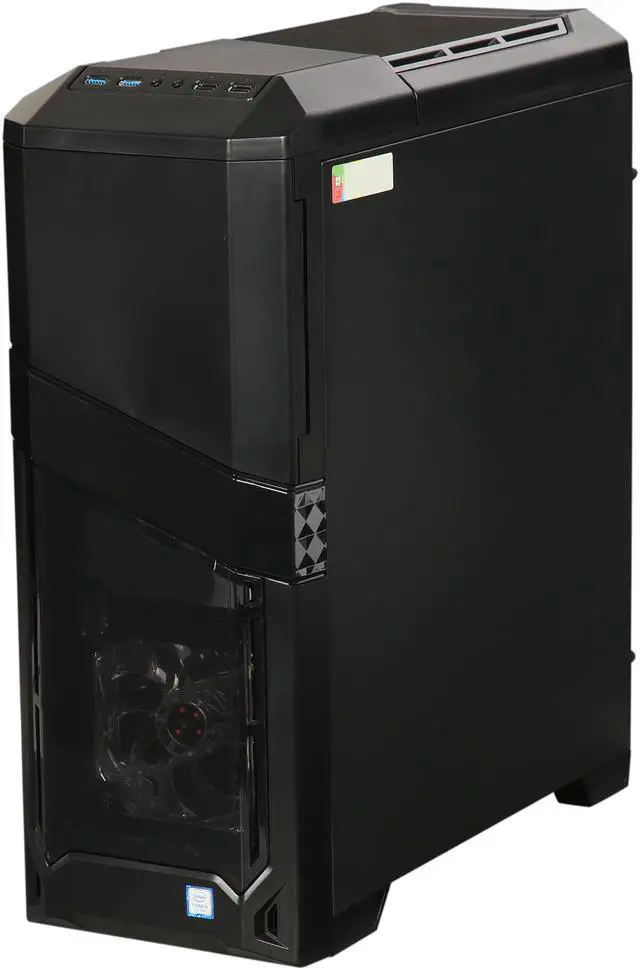 Alt view image 3 of 10 - CyberpowerPC Desktop Computer Gamer Xtreme S555 Intel Core i5-7600 8GB DDR4 1TB HDD 16 GB Optane Memory AMD Radeon RX 580 Windows 10 Home 64-Bit