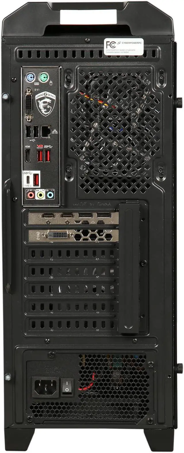 Alt view image 9 of 10 - CyberpowerPC Desktop Computer Gamer Xtreme S555 Intel Core i5-7600 8GB DDR4 1TB HDD 16 GB Optane Memory AMD Radeon RX 580 Windows 10 Home 64-Bit
