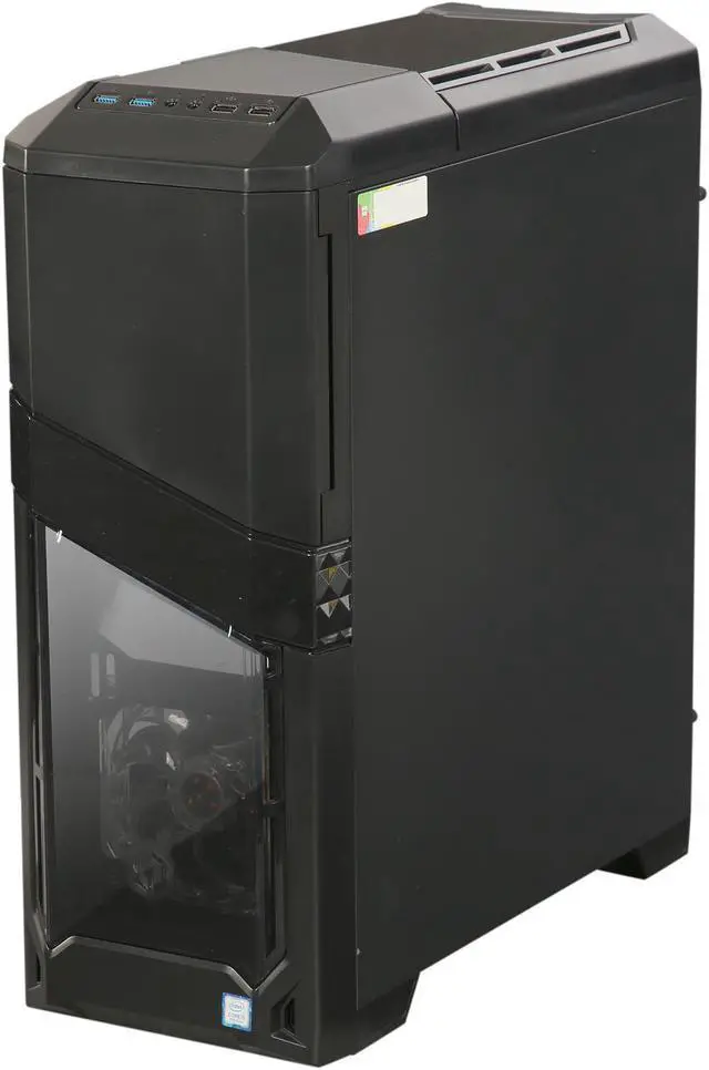 Alt view image 3 of 10 - CyberpowerPC Desktop Computer Gamer Xtreme S580 Intel Core i5-7600 8GB DDR4 1TB HDD 16 GB Optane Memory GeForce GTX 1080 Windows 10 Home 64-Bit