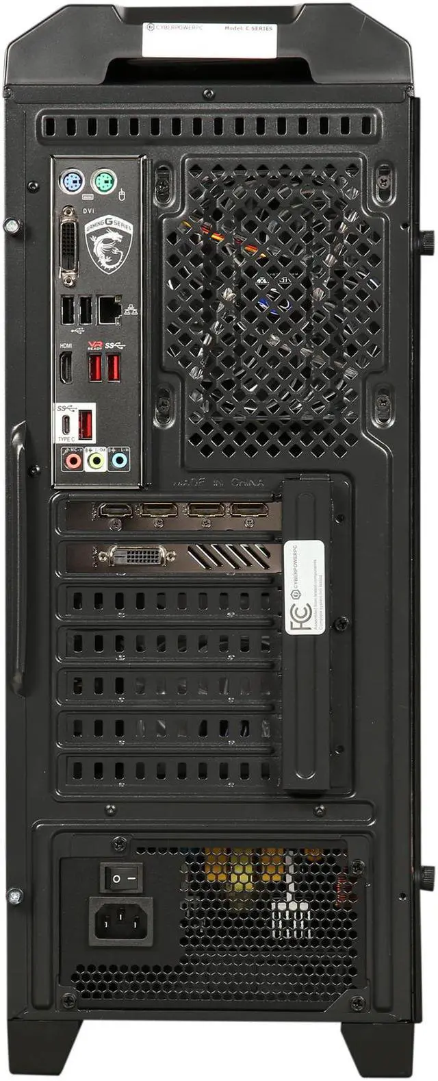 Alt view image 9 of 10 - CyberpowerPC Desktop Computer Gamer Xtreme S580 Intel Core i5-7600 8GB DDR4 1TB HDD 16 GB Optane Memory GeForce GTX 1080 Windows 10 Home 64-Bit