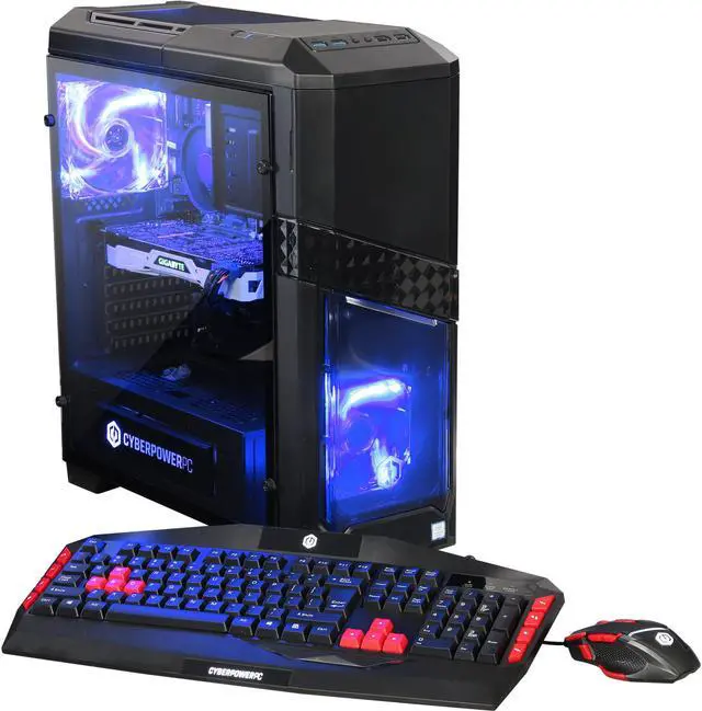 Main image of CyberpowerPC Desktop Computer Gamer Xtreme S588 Intel Core i5-7600 16GB DDR4 2TB HDD 16 GB Optane Memory GeForce GTX 1080 Ti Windows 10 Home 64-Bit