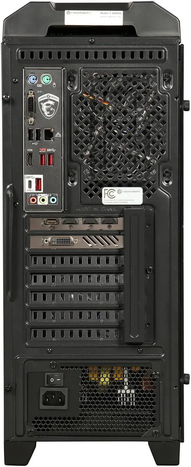 Alt view image 5 of 10 - CyberpowerPC Desktop Computer Gamer Xtreme S588 Intel Core i5-7600 16GB DDR4 2TB HDD 16 GB Optane Memory GeForce GTX 1080 Ti Windows 10 Home 64-Bit
