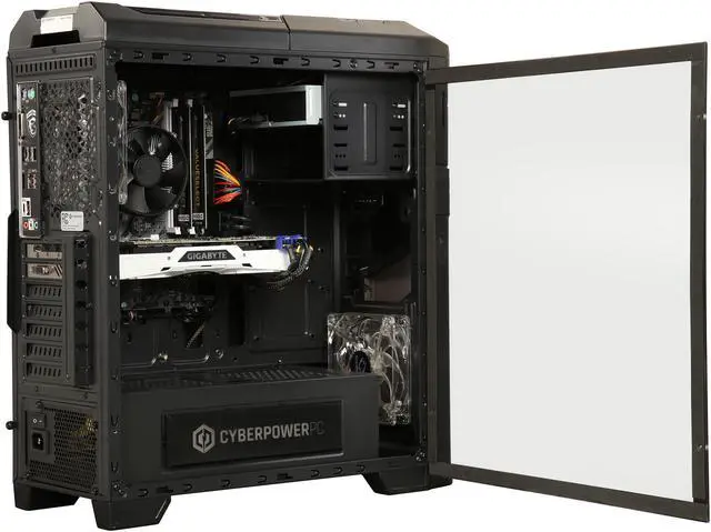 Alt view image 6 of 10 - CyberpowerPC Desktop Computer Gamer Xtreme S588 Intel Core i5-7600 16GB DDR4 2TB HDD 16 GB Optane Memory GeForce GTX 1080 Ti Windows 10 Home 64-Bit
