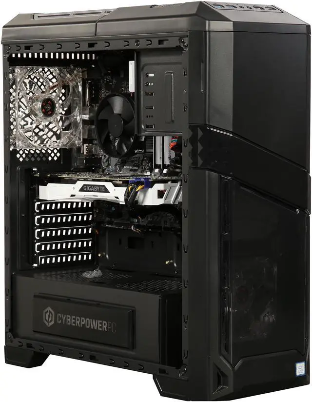 Alt view image 8 of 10 - CyberpowerPC Desktop Computer Gamer Xtreme S588 Intel Core i5-7600 16GB DDR4 2TB HDD 16 GB Optane Memory GeForce GTX 1080 Ti Windows 10 Home 64-Bit