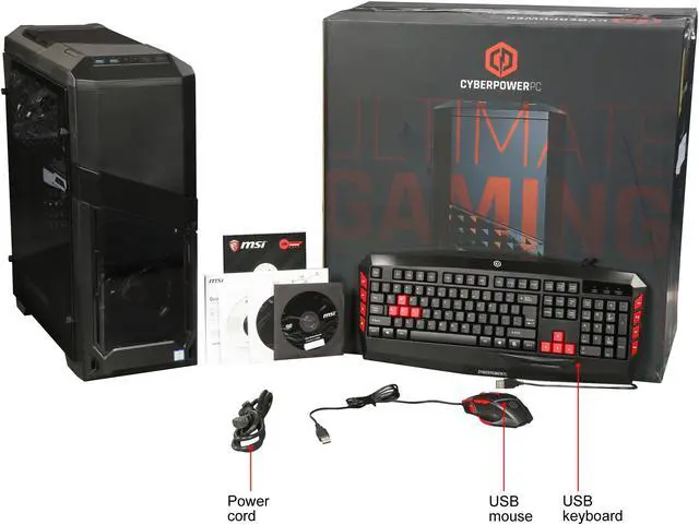 Alt view image 10 of 10 - CyberpowerPC Desktop Computer Gamer Xtreme S588 Intel Core i5-7600 16GB DDR4 2TB HDD 16 GB Optane Memory GeForce GTX 1080 Ti Windows 10 Home 64-Bit