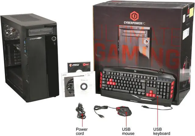 Alt view image 9 of 9 - CyberpowerPC Desktop Computer Gamer Xtreme S750 Intel Core i7-7700 8GB DDR4 1TB HDD 16 GB Optane Memory GeForce GTX 1050 Ti Windows 10 Home 64-Bit