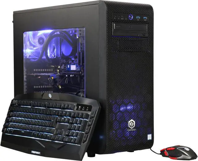 Main image of CyberpowerPC Desktop Computer Zeus Evo Thunder S75 Intel Core i7-7700K 16GB DDR4 2TB HDD 16 GB Optane Memory GeForce GTX 1070 Windows 10 Home 64-Bit