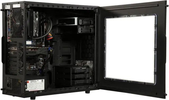 Alt view image 6 of 9 - CyberpowerPC Desktop Computer Zeus Evo Thunder S75 Intel Core i7-7700K 16GB DDR4 2TB HDD 16 GB Optane Memory GeForce GTX 1070 Windows 10 Home 64-Bit