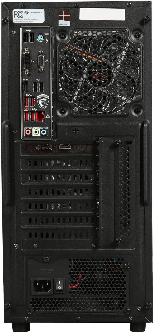 Alt view image 6 of 9 - CyberpowerPC Desktop Computer Gamer Master 2019 AMD Ryzen 3 1200 8GB DDR4 1TB HDD NVIDIA GeForce GT 1030 Windows 10 Home 64-Bit