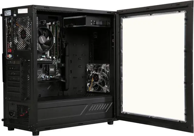 Alt view image 7 of 9 - CyberpowerPC Desktop Computer Gamer Master 2019 AMD Ryzen 3 1200 8GB DDR4 1TB HDD NVIDIA GeForce GT 1030 Windows 10 Home 64-Bit