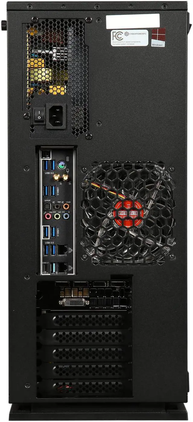 Alt view image 8 of 9 - CyberpowerPC Desktop Computer Gamer Master Pro 100 AMD Ryzen Threadripper 1920X 16GB DDR4 1TB HDD 120GB SSD GeForce GTX 1070 Windows 10 Home 64-Bit