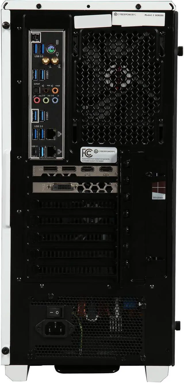 Alt view image 9 of 10 - CyberpowerPC Battlebox Ultimate Desktop Computer Gamer Panzer VR Pro 4750 Ryzen Threadripper 1950X (3.40 GHz) 32 GB DDR4 4 TB HDD 512 GB SSD NVIDIA GeForce GTX 1080 Ti Windows 10 Home 64-Bit