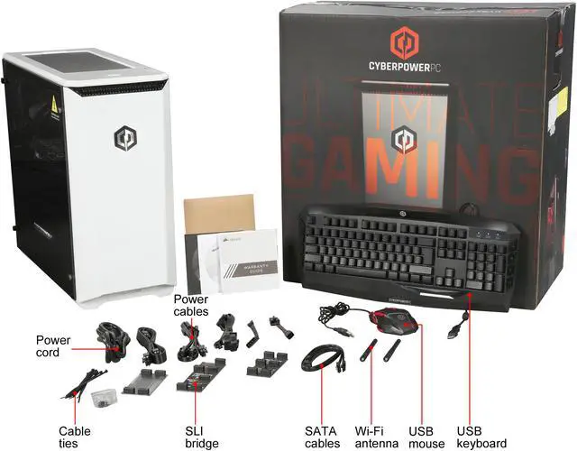 Alt view image 10 of 10 - CyberpowerPC Battlebox Ultimate Desktop Computer Gamer Panzer VR Pro 4750 Ryzen Threadripper 1950X (3.40 GHz) 32 GB DDR4 4 TB HDD 512 GB SSD NVIDIA GeForce GTX 1080 Ti Windows 10 Home 64-Bit