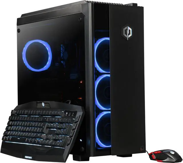 Main image of CyberpowerPC Battlebox Essential Desktop Computer Gamer Panzer VR 2255 Intel Core i5-8400 8GB DDR4 1TB HDD 120GB SSD GeForce GTX 1060 Windows 10 Home 64-Bit