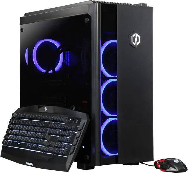 Main image of CyberpowerPC Desktop Computer Gamer Panzer VR PRO 3325 Intel Core i7-8700 16GB DDR4 2TB HDD 120GB SSD GeForce GTX 1070 Windows 10 Home 64-Bit