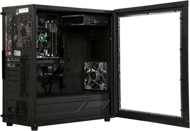 Alt view image 5 of 9 - CyberpowerPC Desktop Computer Gamer Master 2021 AMD Ryzen 7 1700X 8GB DDR4 1TB HDD GeForce GTX 1060 Windows 10 Home 64-Bit