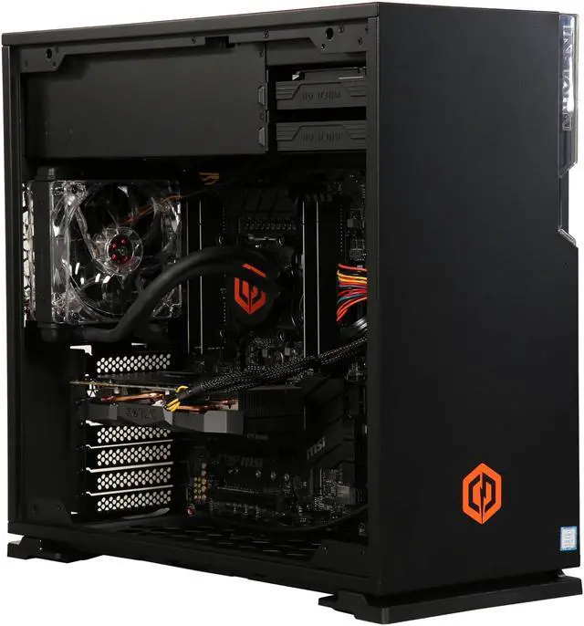 Alt view image 7 of 10 - CyberpowerPC Desktop Computer Gamer Xtreme 1535 Intel Core i7-7800X 16GB DDR4 4TB HDD 512 GB M.2 NVMe SSD GeForce GTX 1080 Windows 10 Home 64-Bit