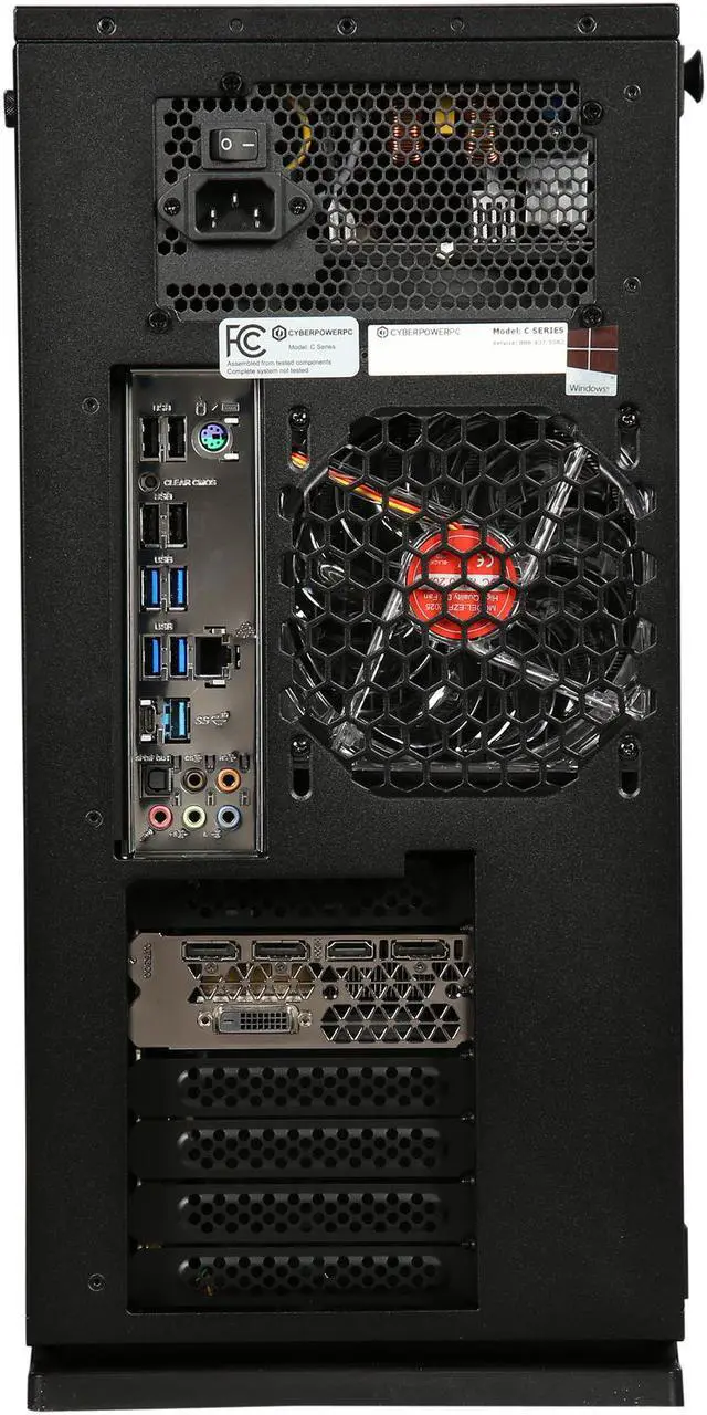 Alt view image 9 of 10 - CyberpowerPC Desktop Computer Gamer Xtreme 1535 Intel Core i7-7800X 16GB DDR4 4TB HDD 512 GB M.2 NVMe SSD GeForce GTX 1080 Windows 10 Home 64-Bit