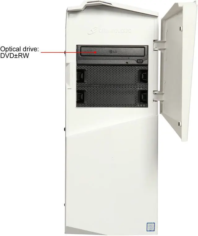 Alt view image 2 of 10 - CyberpowerPC Desktop Computer Gamer Xtreme S111W Intel Core i5-7400 8GB DDR4 1TB HDD GeForce GTX 1060 Windows 10 Home 64-Bit