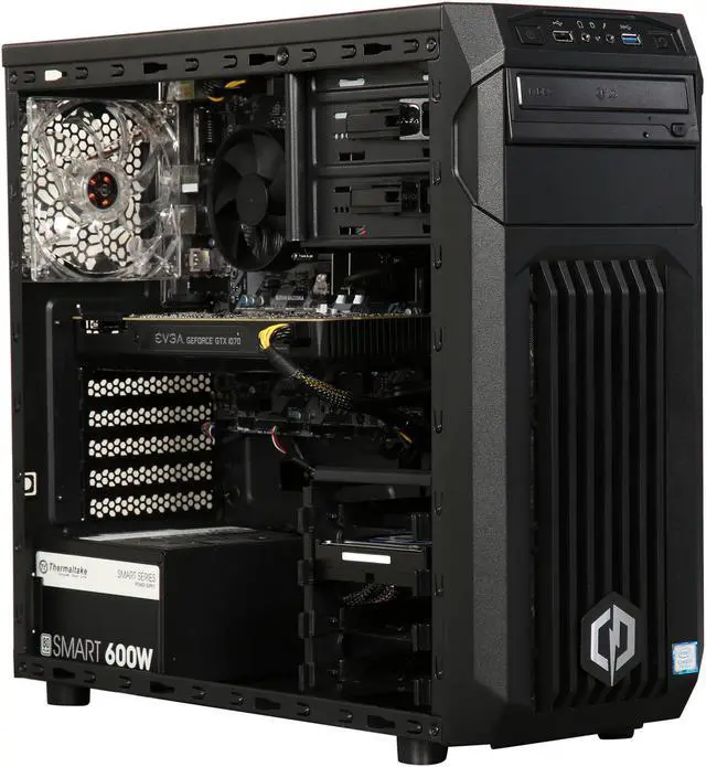 Alt view image 8 of 9 - CyberpowerPC Desktop Computer Gamer Xtreme S752 Intel Core i7-7700K 8GB DDR4 1TB HDD 240GB SSD GeForce GTX 1070 Windows 10 Home 64-Bit