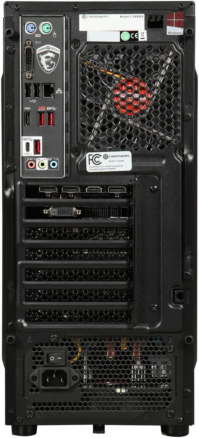 Alt view image 9 of 9 - CyberpowerPC Desktop Computer Gamer Xtreme S752 Intel Core i7-7700K 8GB DDR4 1TB HDD 240GB SSD GeForce GTX 1070 Windows 10 Home 64-Bit