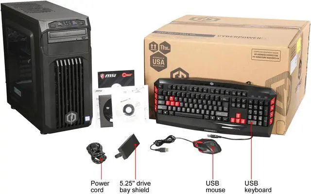 Alt view image 10 of 9 - CyberpowerPC Desktop Computer Gamer Xtreme S752 Intel Core i7-7700K 8GB DDR4 1TB HDD 240GB SSD GeForce GTX 1070 Windows 10 Home 64-Bit
