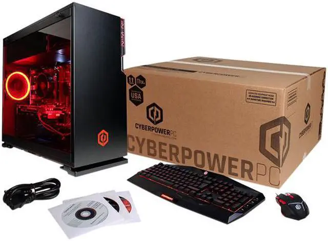 Alt view image 6 of 6 - CyberpowerPC Desktop Computer GMA5600INC AMD Ryzen 3 1200 8GB DDR4 1TB HDD 120GB SSD GeForce GTX 1060 Windows 10 Home 64-Bit