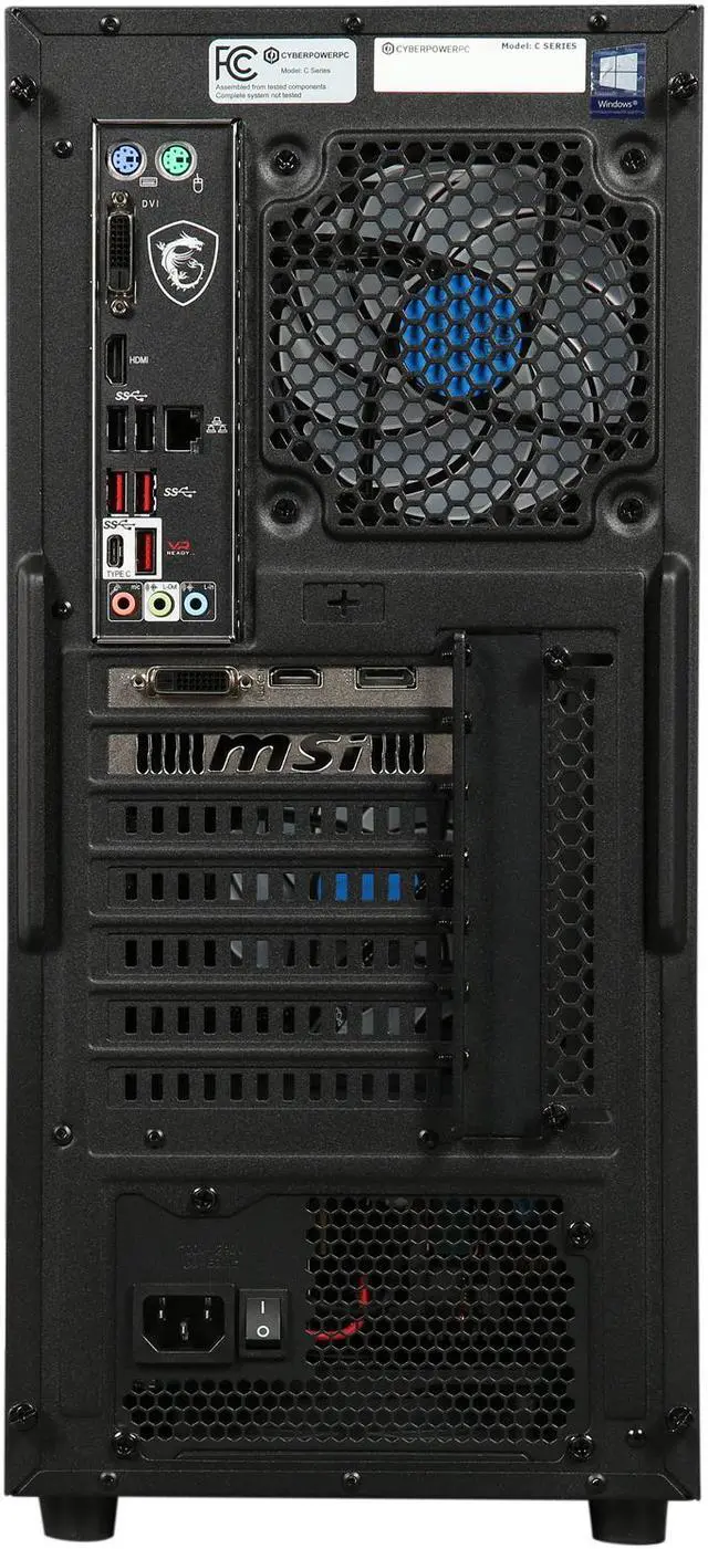 Alt view image 8 of 9 - CyberpowerPC Gaming Desktop Gamer Xtreme C565 Intel Core i5+ 8th Gen 8400 (2.80 GHz) 8 GB DDR4 1 TB HDD 16 GB Optane Memory NVIDIA GeForce GTX 1060 Windows 10 Home 64-Bit