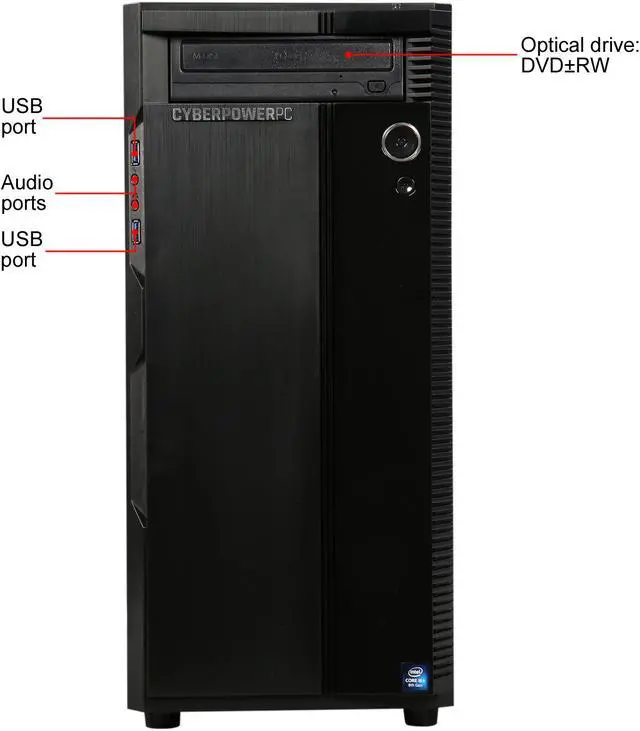 Alt view image 2 of 9 - CyberpowerPC Gaming Desktop Gamer Xtreme C578 Intel Core i5+ 8th Gen 8600K (3.60 GHz) 8 GB DDR4 2 TB HDD 16 GB Optane Memory NVIDIA GeForce GTX 1070 Windows 10 Home 64-Bit