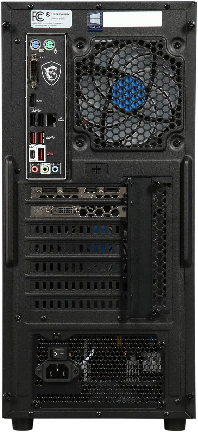 Alt view image 8 of 9 - CyberpowerPC Gaming Desktop Gamer Xtreme C578 Intel Core i5+ 8th Gen 8600K (3.60 GHz) 8 GB DDR4 2 TB HDD 16 GB Optane Memory NVIDIA GeForce GTX 1070 Windows 10 Home 64-Bit