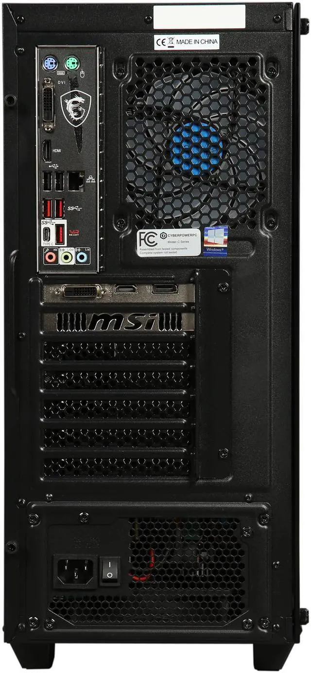 Alt view image 6 of 10 - CyberpowerPC Gaming Desktop Gamer Xtreme C565X Intel Core i5-8400 8GB DDR4 2TB HDD 240GB SSD GeForce GTX 1060 Windows 10 Home 64-bit