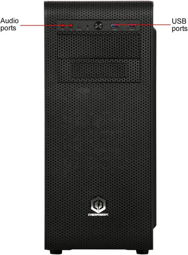 Alt view image 2 of 8 - CyberpowerPC Desktop Computer Gamer Master 2063 Intel Core i7-2600 8GB DDR4 1TB HDD NVIDIA GeForce GT 1030 Windows 10 Home 64-bit