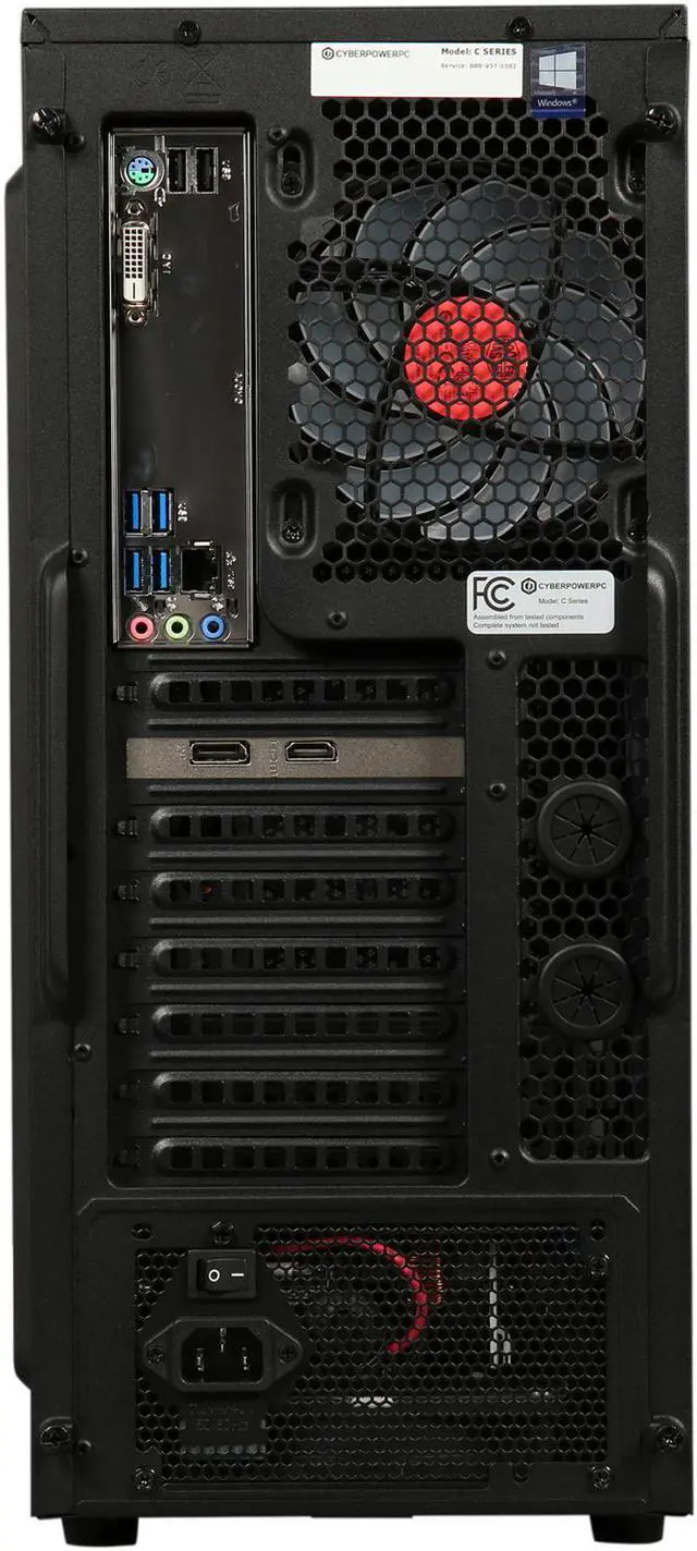 Alt view image 7 of 8 - CyberpowerPC Desktop Computer Gamer Master 2063 Intel Core i7-2600 8GB DDR4 1TB HDD NVIDIA GeForce GT 1030 Windows 10 Home 64-bit