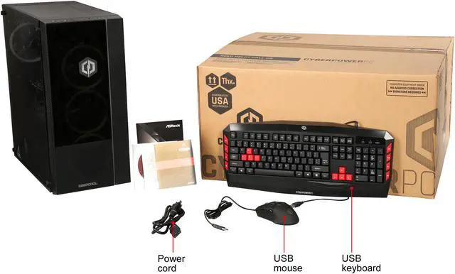 Alt view image 14 of 14 - CyberpowerPC Gaming Desktop Gamer Master 2382 AMD Ryzen 3 2300X 8GB DDR4 1TB HDD AMD Radeon R7 240 Windows 10 Home 64-bit