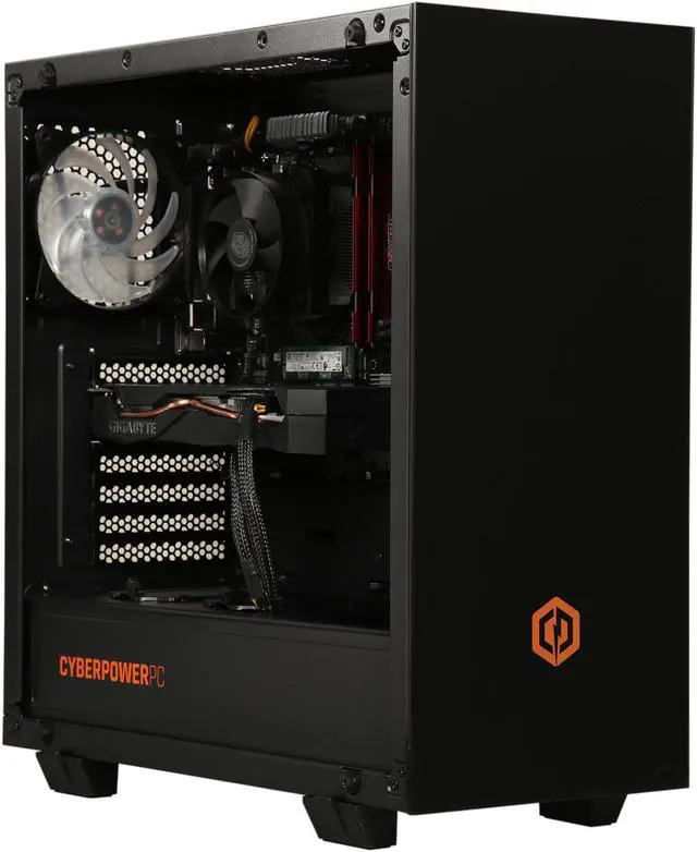Alt view image 7 of 10 - CYBERPOWERPC Gamer Master (GM3666S) - Gaming Desktop PC - AMD Ryzen 5 3600 (6-Core 3.6 GHz), NVIDIA GeForce RTX 2060 SUPER (8 GB), 16 GB DDR4, 512 GB SSD, AMD B450, Windows 10 Home 64-bit