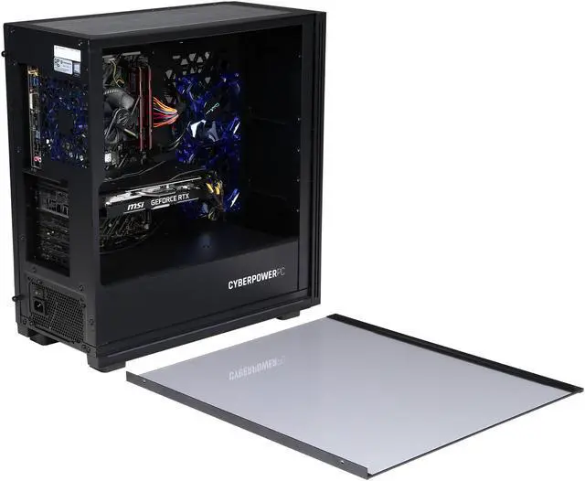 Alt view image 5 of 9 - CYBERPOWERPC - Gaming Desktop PC - Intel Core i7-9700K (8-Core 3.6 GHz), NVIDIA GeForce RTX 2070 SUPER (8 GB), 16 GB DDR4, 500 GB SSD, Intel Z390, Windows 10 Home 64-bit Gamer Xtreme (GX9767S)
