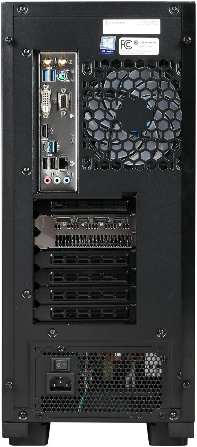 Alt view image 8 of 9 - CyberpowerPC - Gaming Desktop PC - Intel Core i5-9600K (3.70 GHz) AMD Radeon RX 5700 XT 16 GB DDR4 512 GB SSD Windows 10 Home 64-bit Gamer Xtreme 9665XT