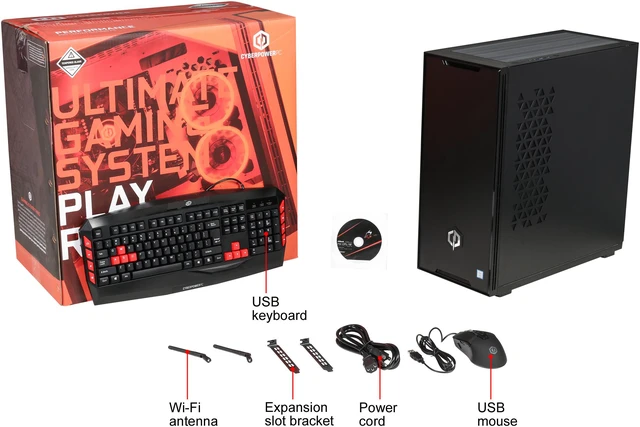 Alt view image 9 of 9 - CyberpowerPC - Gaming Desktop PC - Intel Core i5-9600K (3.70 GHz) AMD Radeon RX 5700 XT 16 GB DDR4 512 GB SSD Windows 10 Home 64-bit Gamer Xtreme 9665XT