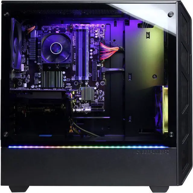 Alt view image 5 of 6 - CYBERPOWERPC Gamer Force ET9958 - Gaming Desktop PC - AMD Ryzen 5 1400 (4-Core 3.4 GHz) AMD Radeon RX 570 (4 GB) 8 GB DDR4 480 GB SSD Windows 10 Home 64-bit